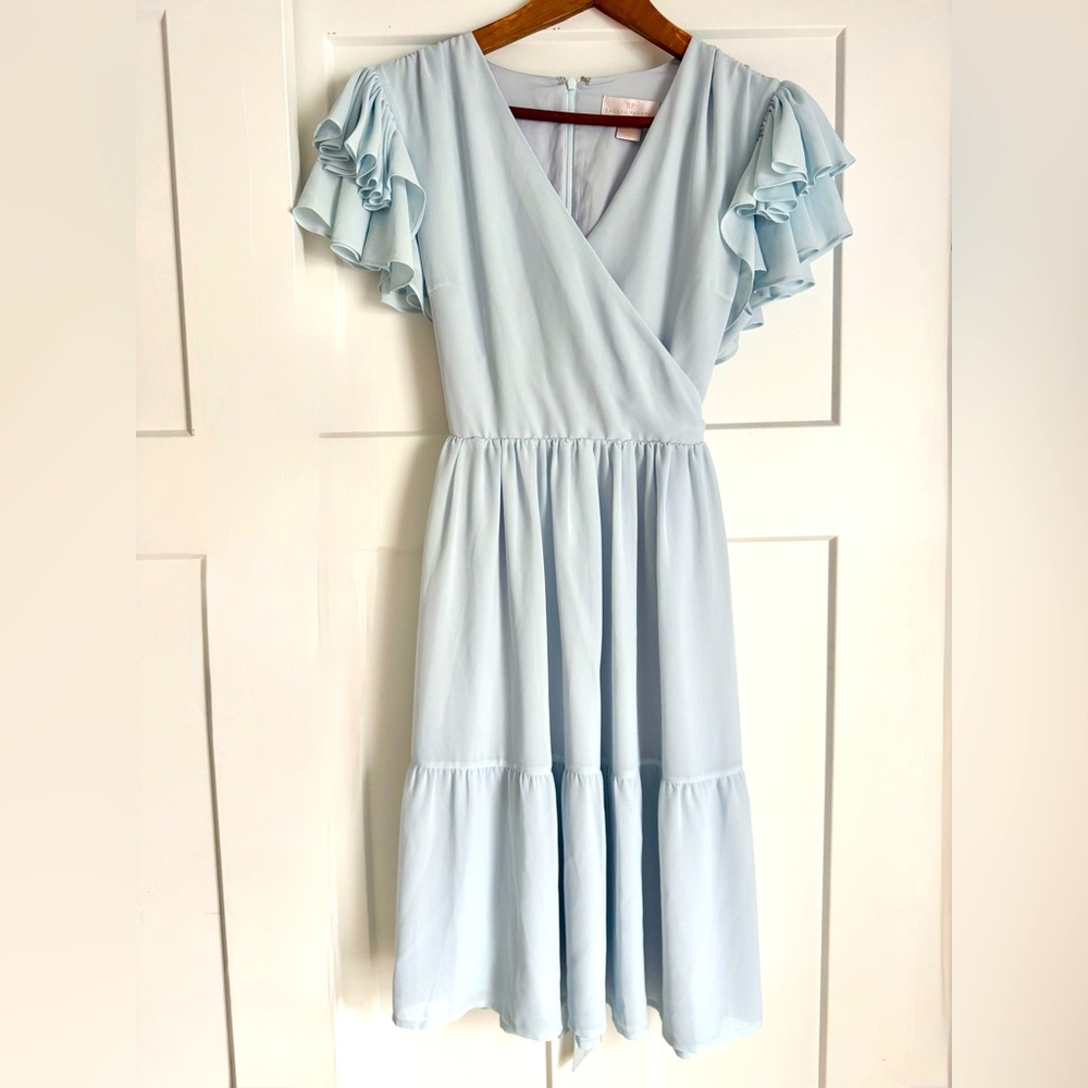 Rachel Parcell Light Blue Ruffle Dress - Picture 4 of 10